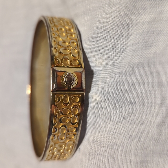Coach Gold Tone Bangle Bracelet